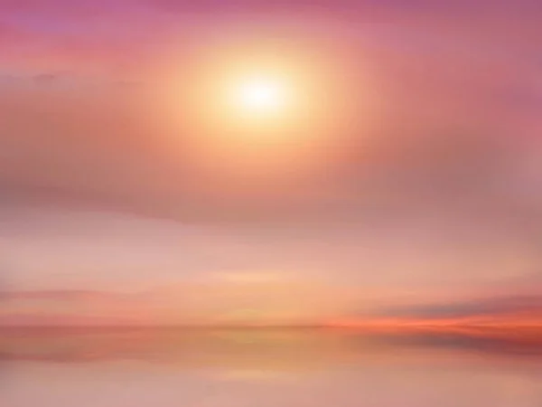 Beautiful Gold Pink Sunset Sea Water Reflection Sun Light Gold — ストック写真