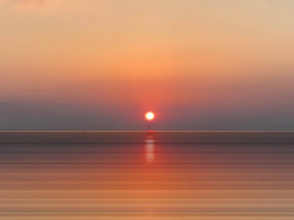 Roségold Sonnenuntergang Meer Naturlandschaft — Stockfoto