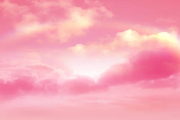 Rosa Gul Pastell Himmel Och Moln Solnedgång Och Morgon Natur — Stockfoto