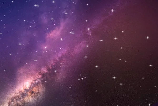 Sky Starry Night Space Bright Star Cosmic Nebula Milky Way — Foto de Stock