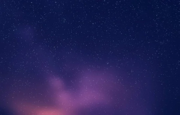 Gece Yıldızlı Gökyüzü Derin Parlak Yıldız Tozu Işık Parıltısı Renkli — Stok fotoğraf