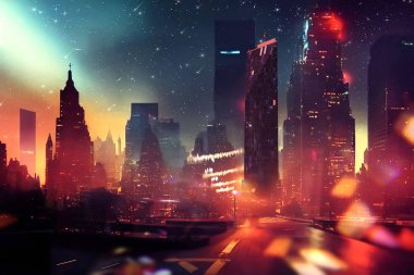 Yağmurlu sokak New York yaya yürüyüşü şemsiyeli gece bulanık cam arka planda yağmur damlaları yağmurlu sonbahar dönemi kentsel yaşam tarzı