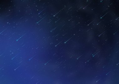 Yıldızlı gece gökyüzü, nebula gezegeni patlamaları, yıldız düşüşü, kozmik evren ışık şablonu arka plan fotokopi uzay afişi