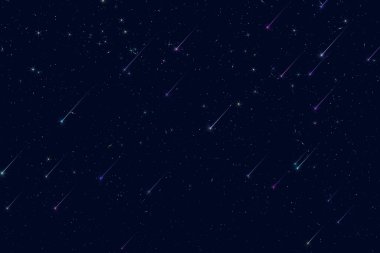 Yıldızlı gökyüzü gecesi nebula kozmik patlamalar evren gezegeni