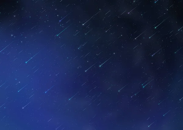 Sternenhimmel Nebel Planet Fackeln Sternenuntergang Kosmisches Universum Licht Vorlage Hintergrund — Stockfoto