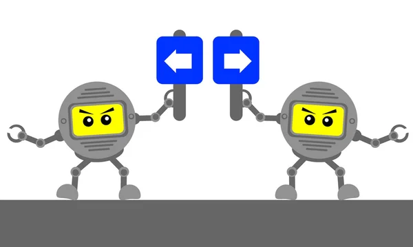 Robotic cartoon character — Stock Vector
