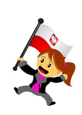 işkadını bayrak ile