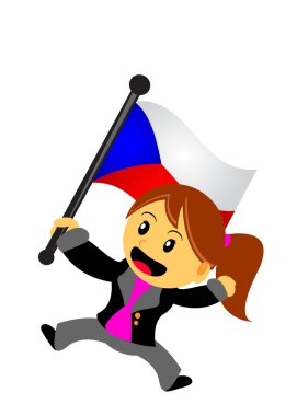 işkadını bayrak ile