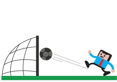 işadamı çizgi film karakteri