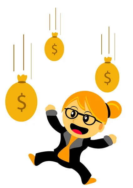 Chibi kadın karikatür karakter