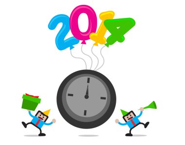 çizgi film karakteri ile yeni yıl 2014 Temalar