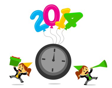 çizgi film karakteri ile yeni yıl 2014 Temalar