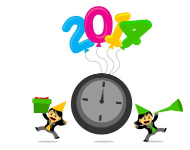 çizgi film karakteri ile yeni yıl 2014 Temalar