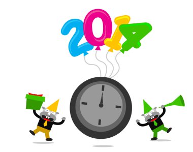 çizgi film karakteri ile yeni yıl 2014 Temalar