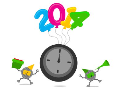 çizgi film karakteri ile yeni yıl 2014 Temalar