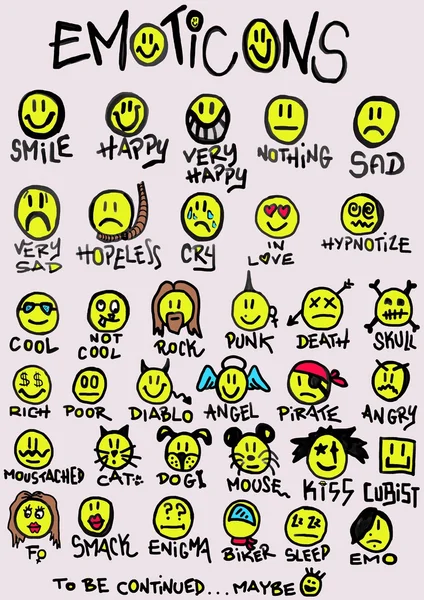 Emoticones — Foto de Stock