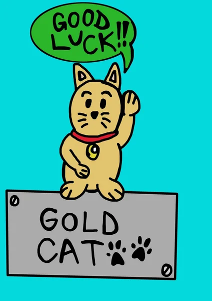 Gato dourado — Fotografia de Stock