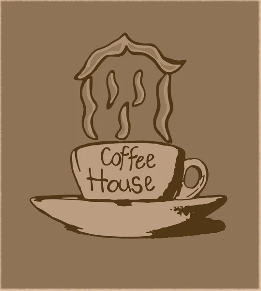 Kaffe hus vintage — Stockfoto