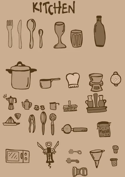 Vintage narzędzia kuchenne — Zdjęcie stockowe