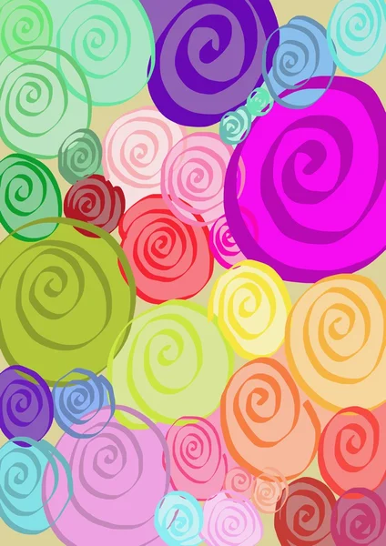 Farverige spiraler - Stock-foto