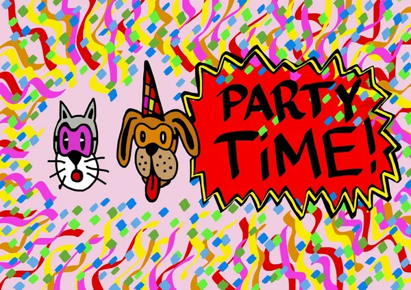 Pets party time — Stock Image Pets party time Stock Picture