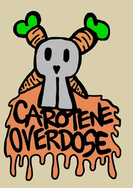 Carotene overdose — Stock Photo, Image