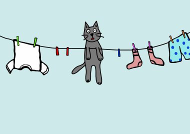 asılı kitty