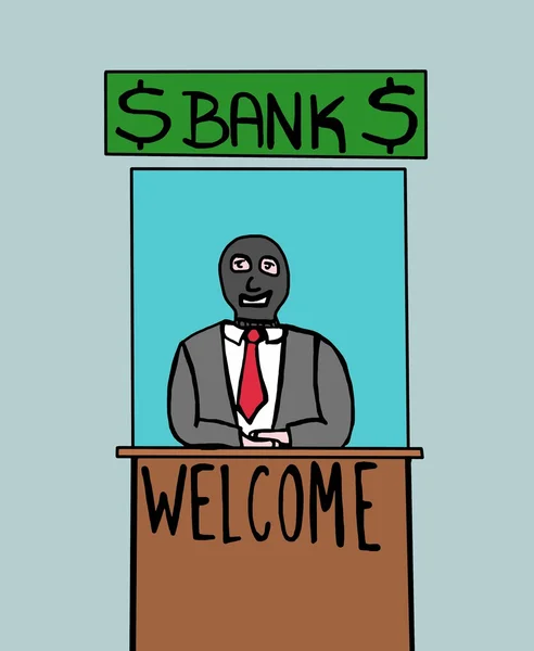 Benvenuti in banca. — Foto Stock