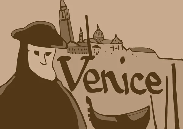 Venedik vintage sembolleri — Stok fotoğraf