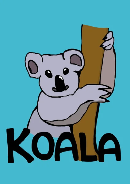 Hanging Koala — Stock Photo, Image