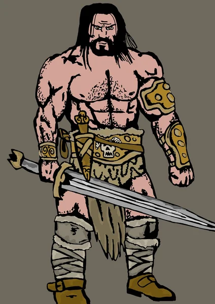 Rude barbarian — Stock Photo, Image