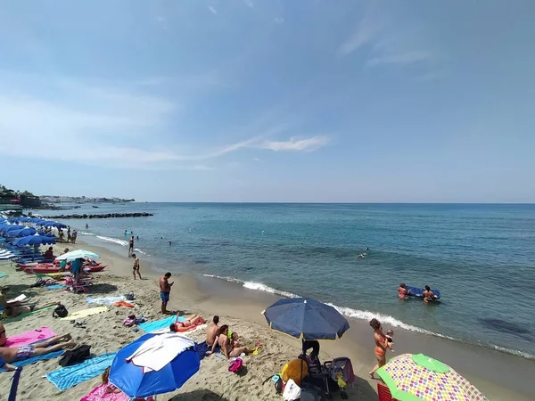 Пляж Святого Франческо Острові Ічія Італія — стокове фото