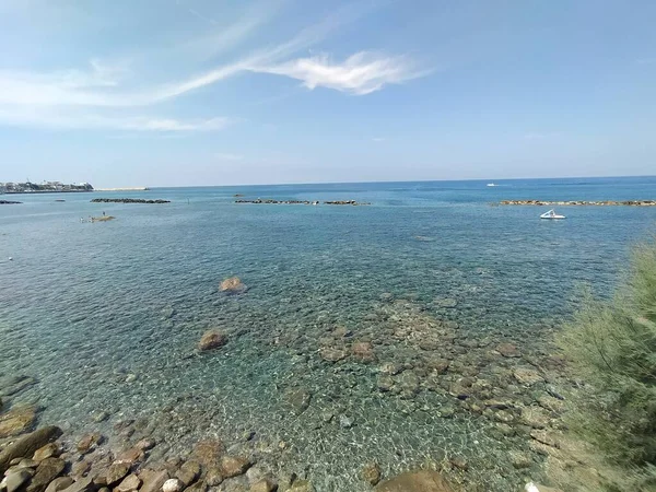 Plaża Saint Francesco Wyspie Ischia Włochy — Zdjęcie stockowe