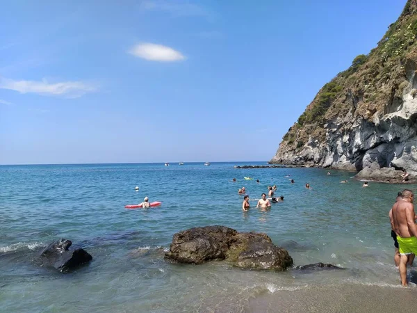 Praia Saint Francesco Ischia Island Itália — Fotografia de Stock