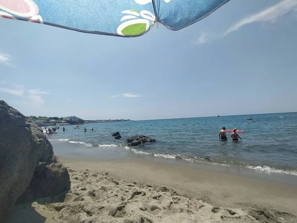 Talya Nın Ischia Adası Ndaki Saint Francesco Plajı — Stok fotoğraf
