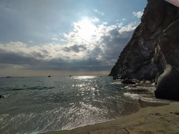 Пляж Святого Франческо Острові Ічія Неаполь — стокове фото
