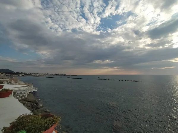 Pláž Saint Francesco Ostrově Ischia Neapol — Stock fotografie