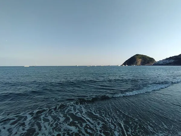 Uitzicht Het Strand Van Maronti Ischia Italië — Stockfoto