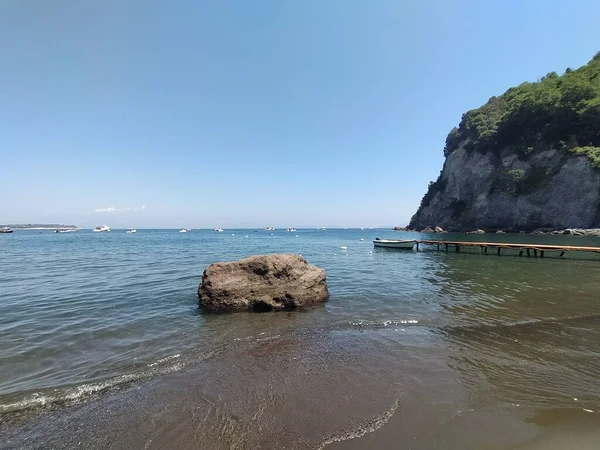 Пляж Картаромана Острові Ічія Неаполь — стокове фото