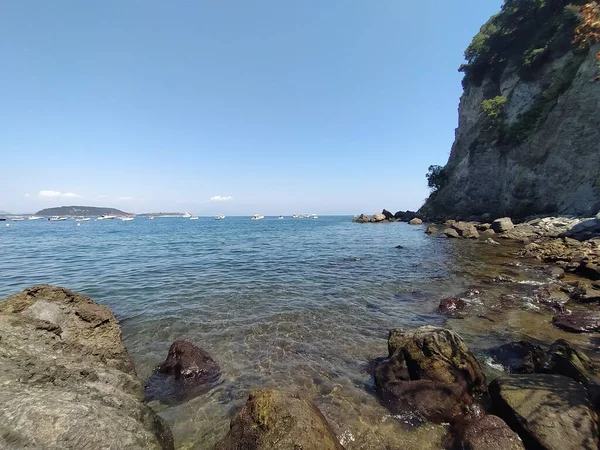 Cartaromana Sahili Ischia Adası Napoli — Stok fotoğraf