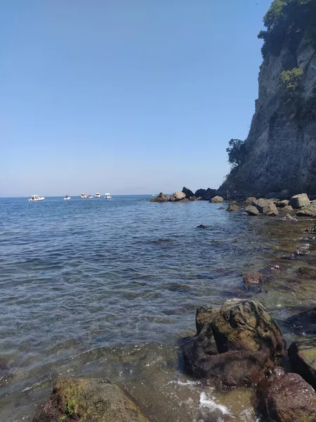 Plaża Cartaromana Wyspie Ischia Neapol — Zdjęcie stockowe