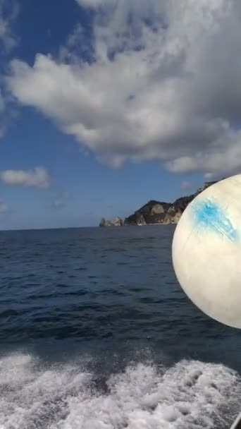 Bootsfahrt Zur Insel Ischia Italien — Stockvideo