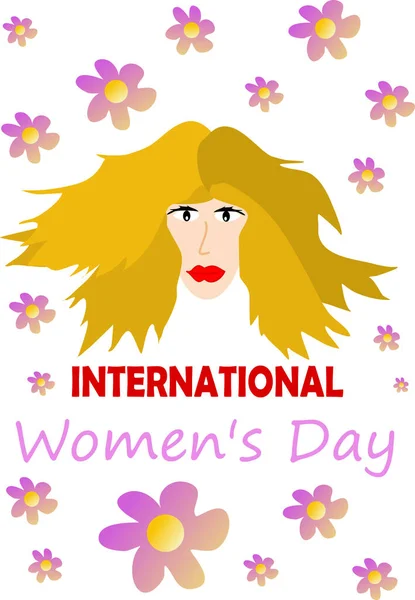 庆祝国际妇女节 — 图库矢量图片