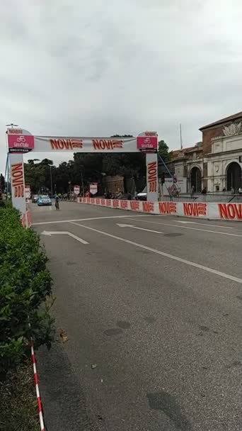 Κύκλοι Κατά Διάρκεια Ατομικής Δοκιμής Στο Giro Italia 2022 Στη — Αρχείο Βίντεο