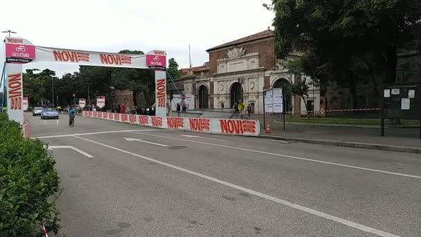 Κύκλοι Κατά Διάρκεια Ατομικής Δοκιμής Στο Giro Italia 2022 Στη — Αρχείο Βίντεο