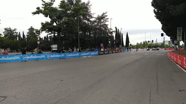 Radfahrer Beim Einzelzeitfahren Beim Giro Italia 2022 Verona — Stockvideo