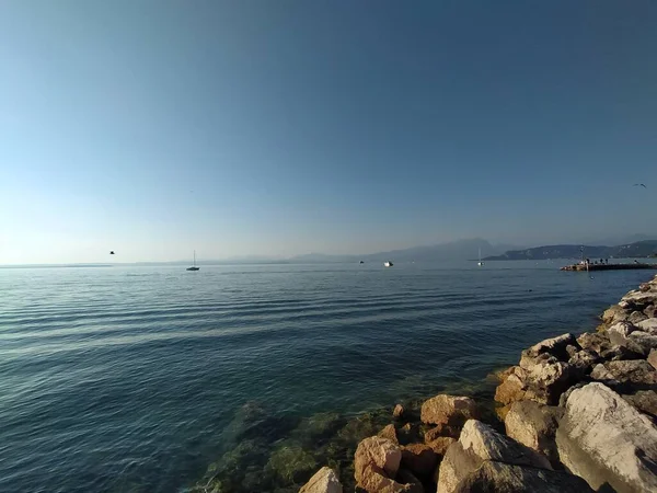 Utsikt Över Gardasjön Italien — Stockfoto