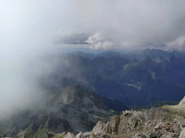 Cima Dasta Nejvyšší Horou Fiemme Mountains Východní Části Italské Provincie — Stock fotografie