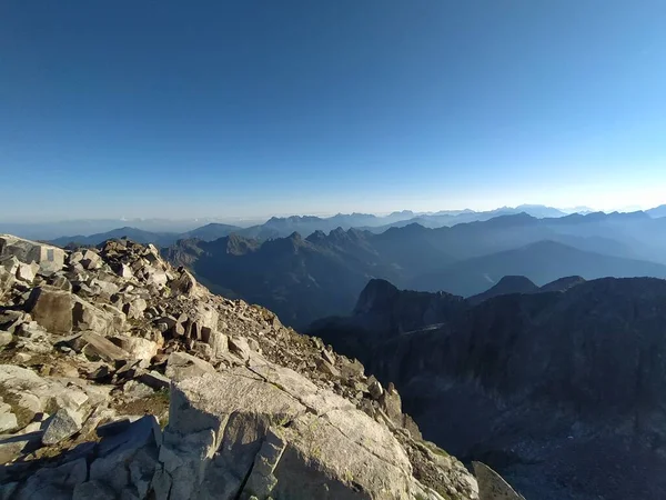 Cima Dasta Nejvyšší Horou Fiemme Mountains Východní Části Italské Provincie — Stock fotografie