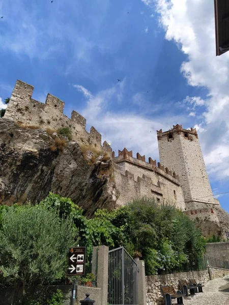 View Malcesine Castle Italy — Φωτογραφία Αρχείου